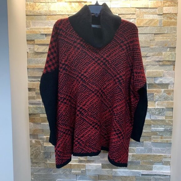 JOSEPH A Printed Cowl Neck Knit Sweater - Picture 3 of 6